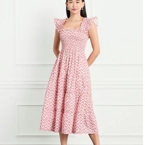 Hill House Ellie Nap Dress Pink Ditsy Floral NWOT